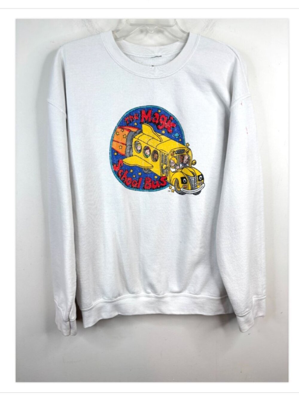 Desert Dreamer Magic School Bus Crewneck Sweatshirt Large L Urban Outfitters 90s